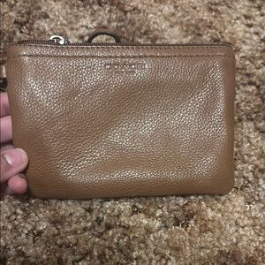 Coach Tan Leather Pouch